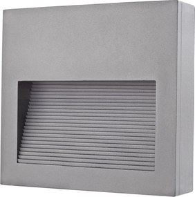 NOVOLUX 580B-L0210B-03 SLIM Kültéri Falba Építhető Lámpa Szürke LED IP65