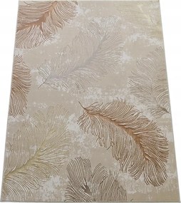 Szőnyeg 280x370 Modern Bézs Réz Fényes Hálószoba Nappali Felső