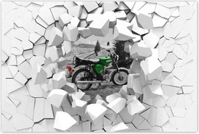 Poszter 60x40 Zöld Simson S51 E