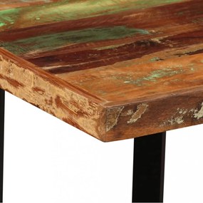 tömör újrahasznosított fa bárasztal 120 x 60 x 107 cm