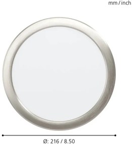 Eglo 98844 - FUEVA-Z dimmelhető LED fürdőszobai lámpatest LED/16,5W/230V IP44