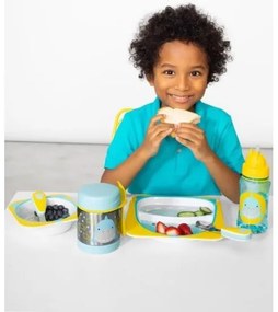 Skip Hop - Thermo ételtartó kanállal/villával ZOO 325 ml cápa