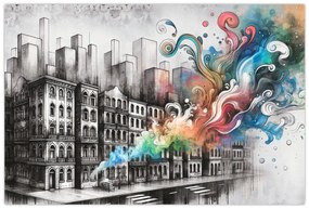 Kép - Ipari élet (90x60 cm)