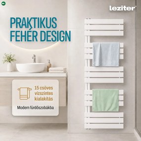 Solaro Design törölközőszárító radiátor 1600x600 mm fehér