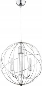 Függő lámpa Piko áttört asztrál lámpabúra ezüst drótokkal az étkezőbe
