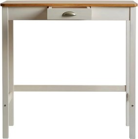 Caya fehér bárasztal 2 db székkel, tömör borovi fenyőből - Marckeric