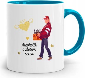 Alkoholista Részegeknek Kék Ajándék Bögre fényképes nyomtatással