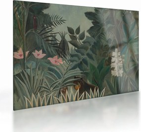 Üveg kép - Henri Rousseau, The Equatorial Jungle, reprodukciók (70x50 cm)