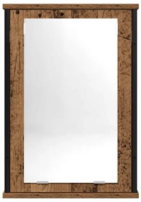 antik fa szerelt fa fürdőszobai tükör 42 x 12 x 60 cm
