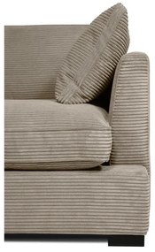 Bézs kordbársony kanapé 236 cm Mobby – Scandic