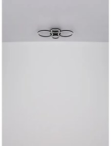 Globo 48039-40 LORETTA LED mennyezeti lámpa 40W, 35,5x53 cm, fekete