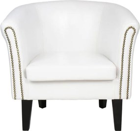 MIADOMODO Fotel készlet Chesterfield 58 x 71 x 70 cm fehér