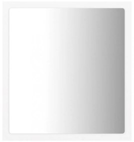 fehér akril LED-es fürdőszobai tükör 40 x 8,5 x 37 cm