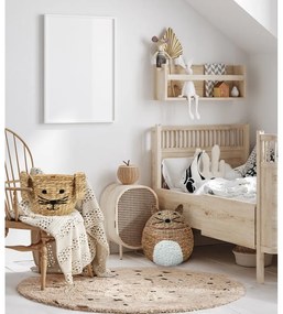 Natúr színű vízijácint játéktároló kosár ø 40x43 cm Cat – Compactor