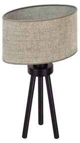 Duolla - Asztali lámpa OVAL 1xE27/15W/230V átm. 30 cm barna