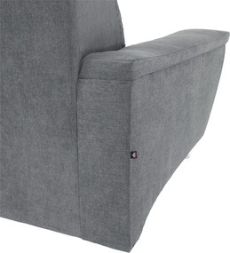 Kinyitható ülőgarnitúra, szürke szövet, jobbos, SANTIAGO