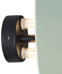 Design fali lámpa zöld organikus 32cm 2-lámpás - Pulley