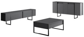 Luxe Anthracite and Black szekrény