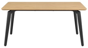 Étkezőasztal tölgyfa dekoros asztallappal 90x160 cm Cadiz – Actona