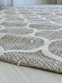 Bouclair bézs G3718 rongyszőnyeg 160x220cm