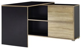 Íróasztal tölgyfa dekorral 120x120 cm Slide - Germania