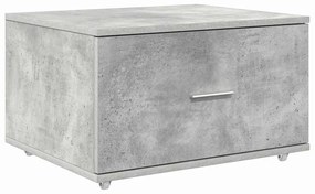 Asztal fiókkal Beton szürke 131.5 x 50 x 106.5 cm Faanyag