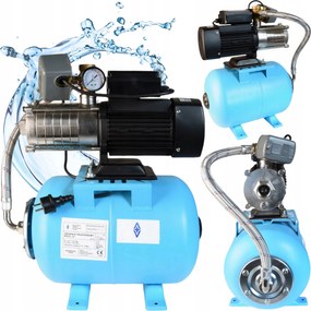 24 literes hidrofor vízmű Alpinox 750W szivattyúval Erős, Inox járókerekek, Premium 4200 l/óra