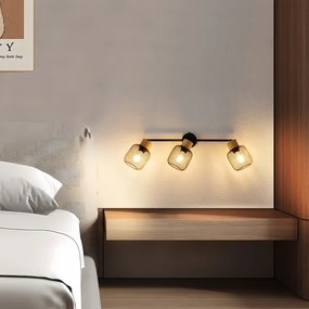 Brilagi - Spotlámpa BASKLITE 3xE27/15W/230V kaucsukfa/fekete