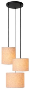 Lucide 45409/13/38 - Csillár zsinóron MAYA 3xE27/40W/230V krémes