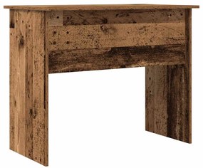 antik fa színű szerelt fa íróasztal 90 x 50 x 74 cm