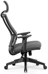 Ello ergonomikus szövet irodai forgószék deréktámasszal, fejtámasszal