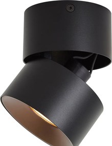 Modern felületre szerelhető spotlámpa fekete GU10 50mm dönthető - Echo