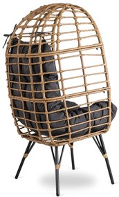 Kerti Pihenőfotel Szürke Színben. MADISON