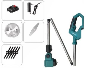 Akkus összecsukható fűkasza - HAYAMI HA-1037 + 2 akku + tartozékok