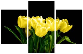 Sárga tulipánok képe (90x60 cm)