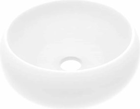 vidaXL kerek matt fehér kerámia luxus mosdókagyló 40 x 15 cm