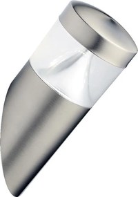 PREZENT 65254 ZEN Modern Kültéri Fali Lámpa Átlátszó, Ezüst LED IP44