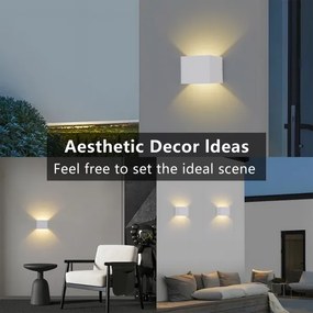 Brilagi - DONNANI kültéri LED fali lámpa, 5 W, 230 V, 10 cm, fehér, IP44