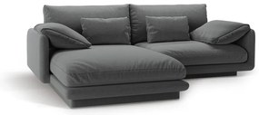 Sötétszürke sarokkanapé (bal oldali) Torino – Micadoni Home