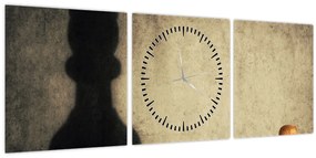 Kép - Sakk 2 (órával) (90x30 cm)