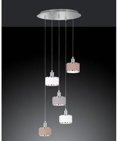 Wofi 619905019000 - Csillár zsinóron CIARA 5xE14/28W/230V