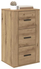 Széf fiókkal kézműves tölgy 40 x 33 x 70 cm Faanyag