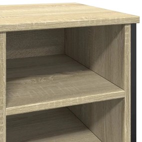 sonoma tölgy színű szerelt fa cipőszekrény 90 x 38 x 61,5 cm