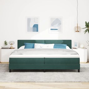 Boxspring Ăgy Matrac nĂ©lkĂŒl SötĂ©t Zöld 200x200 cm BĂĄrsony