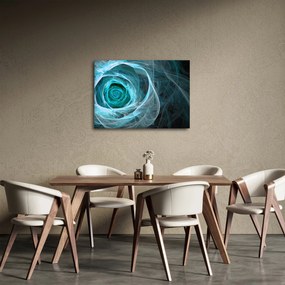 Kép - Absztrakt rózsaszín kék fekete háttérrel (70x50 cm)
