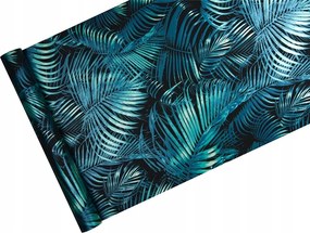 Türkiz pálmaleveles tapéta metál Színek