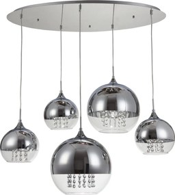Maytoni modern függeszték fermi króm átlátszó myp140-pl-170-5-n