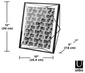 Fekete fém álló-fali képkeret 25x30 cm Prisma – Umbra