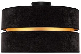 Duolla - Mennyezeti lámpa DUO 1xE27/40W/230V átm. 40 cm fekete/arany