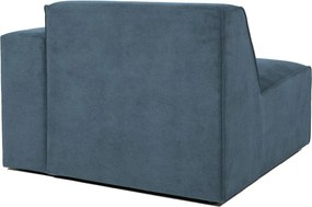 Kék kordbársony kanapé modul (jobb oldali) Sting – Scandic